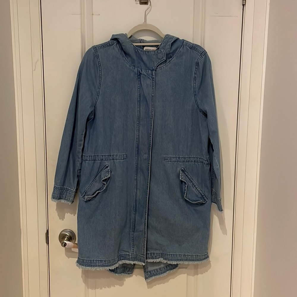 Vintage Denim Jacket with ‘Action’ Embroidery